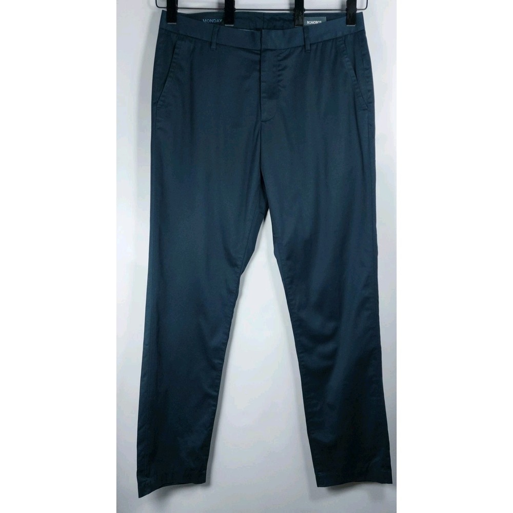 Bonobos Weekday Monday Pants Mens 34x34‎ Navy Blue  Straight Fit Chinos *READ